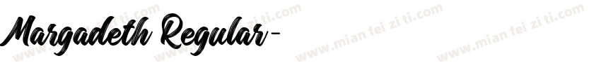 Margadeth Regular字体转换